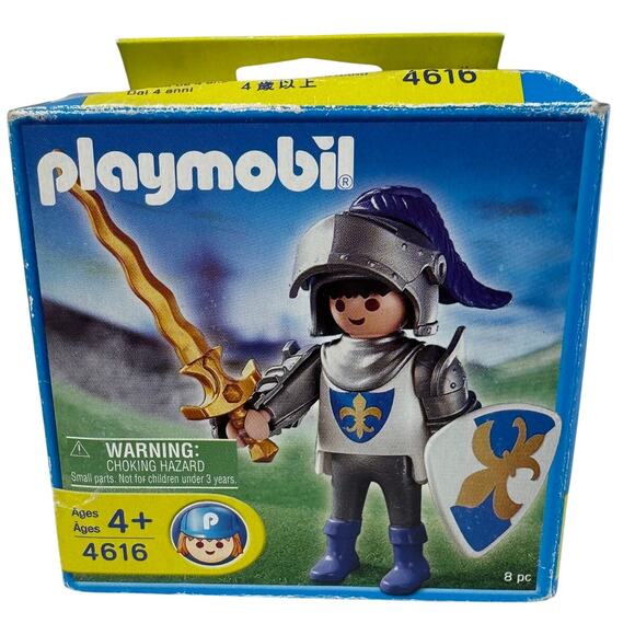 Playmobil 4616 Blue Knight Fleur di Lis, Veterinarian & Fire Fighter 5366 Lot - Picture 9 of 9